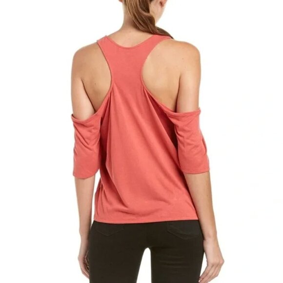 BCBGMAXAZRIA Women's Kelsey Knit Cold Shoulder Top - Picture 3 of 15